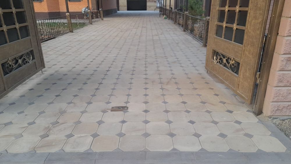 Укладка брусчатки