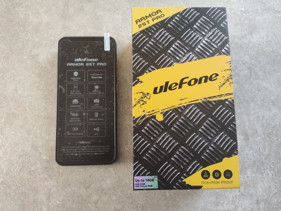 Vând/schimb Ulefone Armor 25T Pro, 8/256GB, Cameră Termică, 6500mah, garanție.