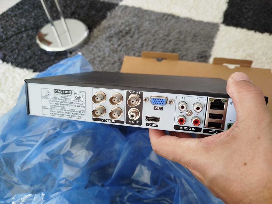 Kit supraveghere video cu 4 camere infrarosu 60 metri 2 MP Full HD ENVIO AESS-KIT4CHENVZET60H200HDD