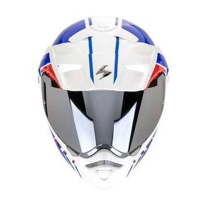Отваряема Мото каска Scorpion ADX 2 Lewis blue-red-white , очила NEW