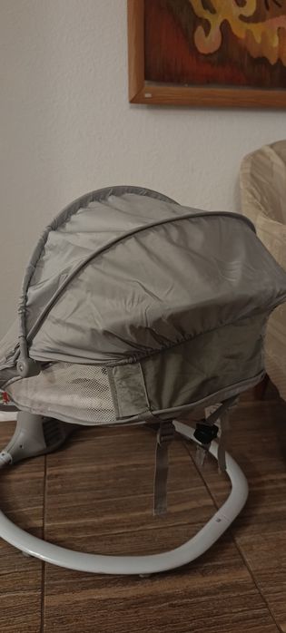 Качалка шезлонг электронный для малышей