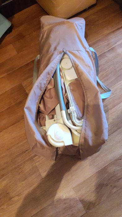 Детский манежик в двух уровнях