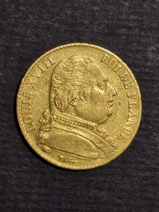 Златна Монета 20 Френски франка 1815 и 1831 и 20 Гръцки драхми 1884