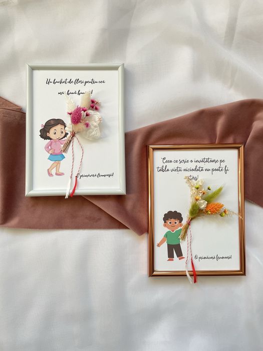 Tablou decorat cu flori stabilizate