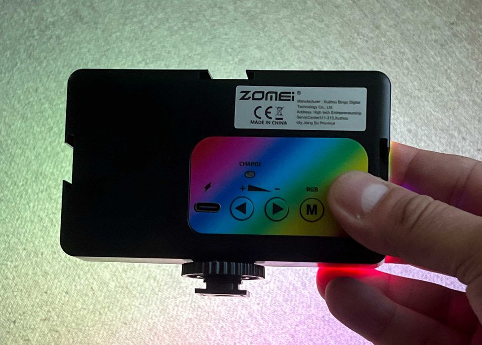 Panou LED RGB Zomei portabil foto video reglabil lumina si culori