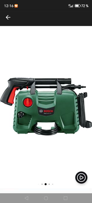Aparat de spalat cu presiune Bosch Easy Aquatak 110, 1300 W, 330 l/h debit maxim, 110 bar, sistem spumare, furtun 3 m