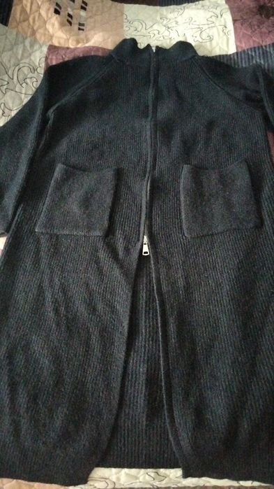 Кардиган, ботинки резиновые