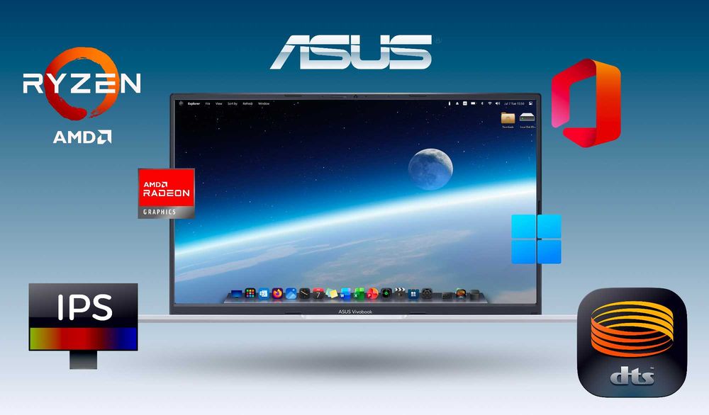 ASUS Vivobook 15, Windows 11 Pro, Office 2024 Pro+