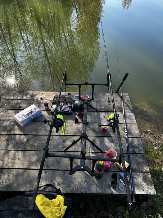 Lamsete Fox eos pro 3,5lb/ 3,9m + mulinete Dam quick 2 7000SLS