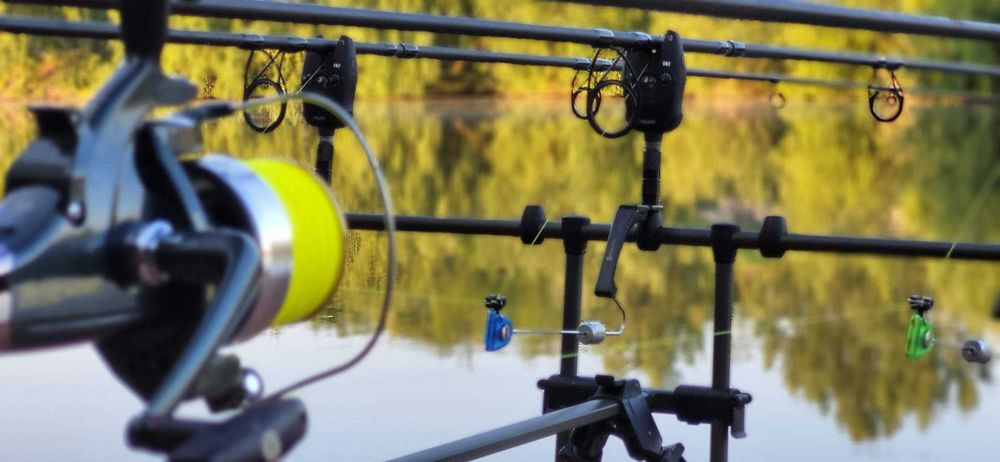 Set Complet Pescuit Crap (Lansete,Mulinete,Rod Pod,Husa)