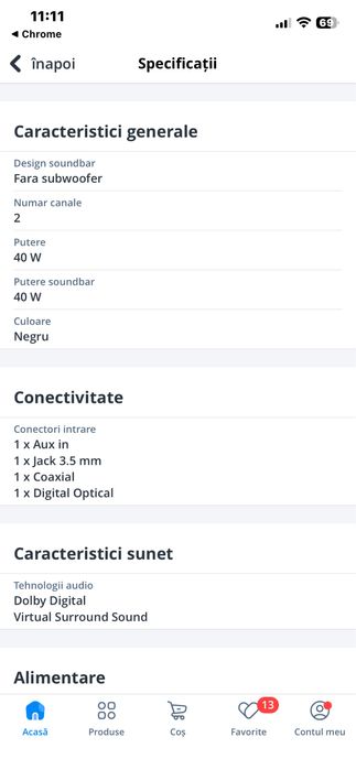 Vand Boxă SoundBar HTL2100