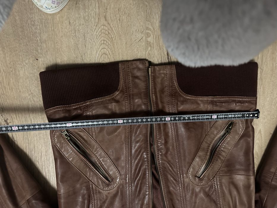 Geaca maro din piele naturala UNISEX