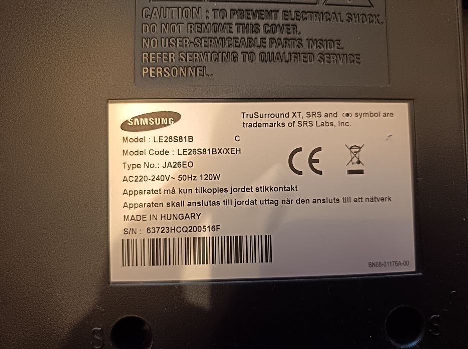 Samsung LE26S81B – 80" LCD