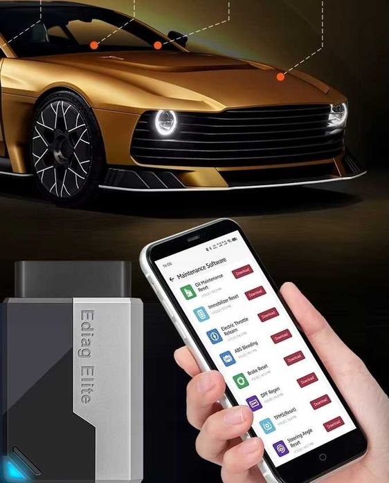 KINGBOLEN EDIAG ELITE OBD2 – Професионална диагностика | CAN FD | Active Test | Доживотен лиценз