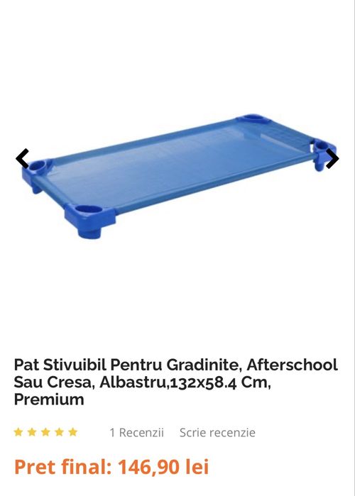 Vand patuturi stivuibile de plastic gradinita/cresa