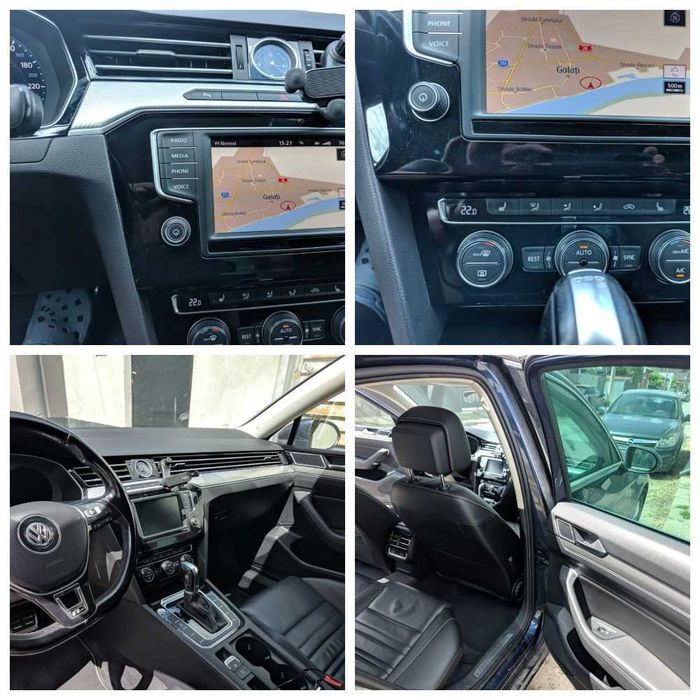 VW Passat B8 2015 · 1.6 TDI · 102.000 km · Automată · Albastru metalizat