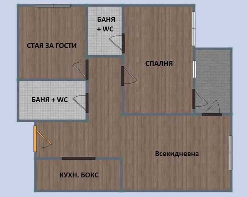 Продава се Тристаен апартамент в София, Дружба 2 - 95 кв.м за 2295 €/кв.м - Снимка #5