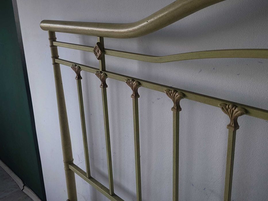 Cadru pat metalic vintage 200/180 + baldachin metalic