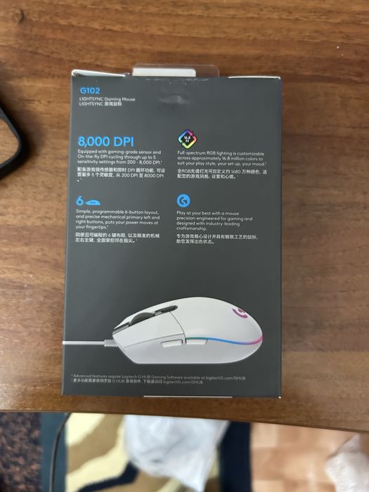 Игровой мышка Logitech G102 lightsync