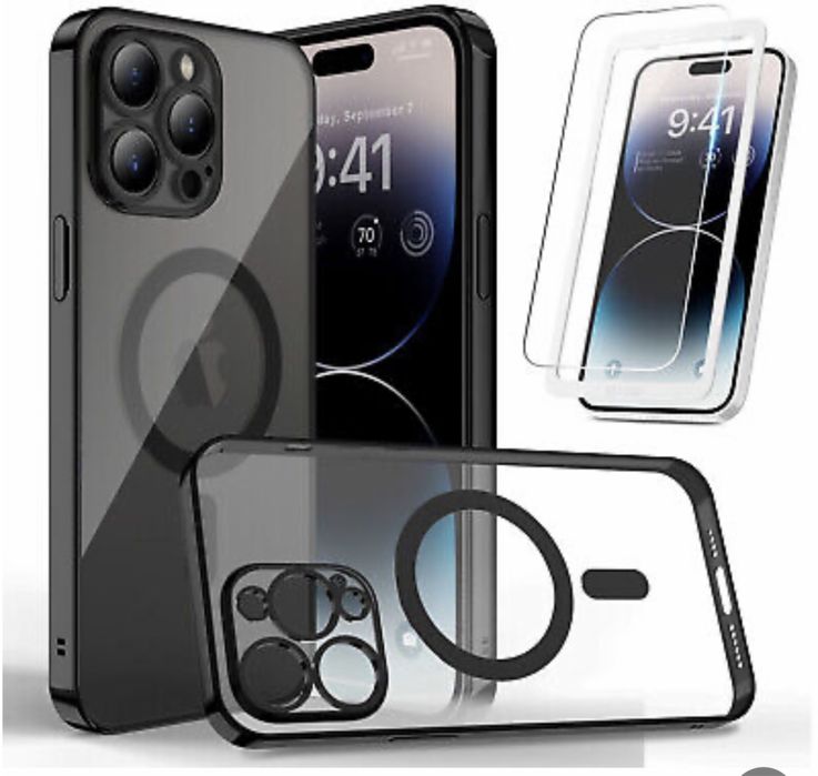 Husa Wireless Brighht + Folie Sticla Curbata Iphone 11/12 PRO/PRO MAX