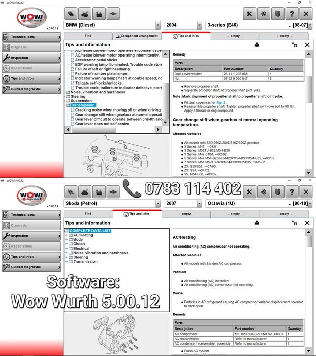 Diagnoza Auto MULTIMARCA-Pt Mecanici-Wow Wurth5.00.12-NEC-SMD Original