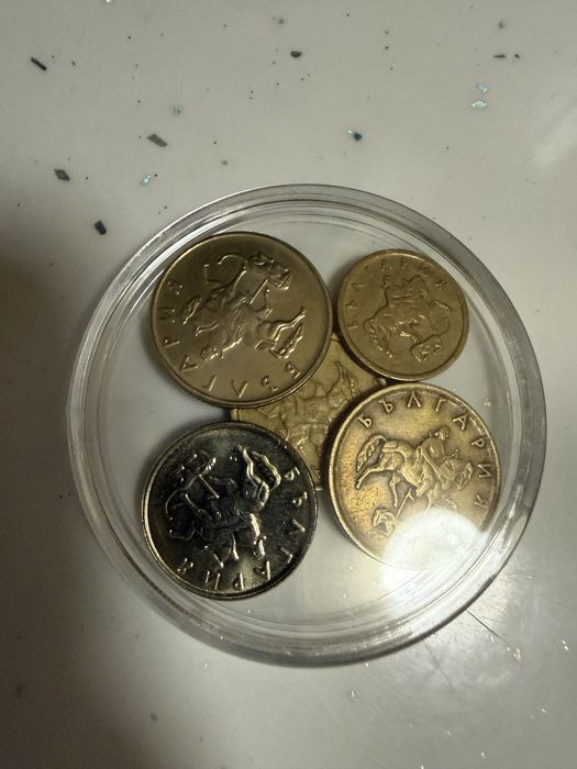 Лот от 1,2,5,10,20 стотинки от 1999 година
