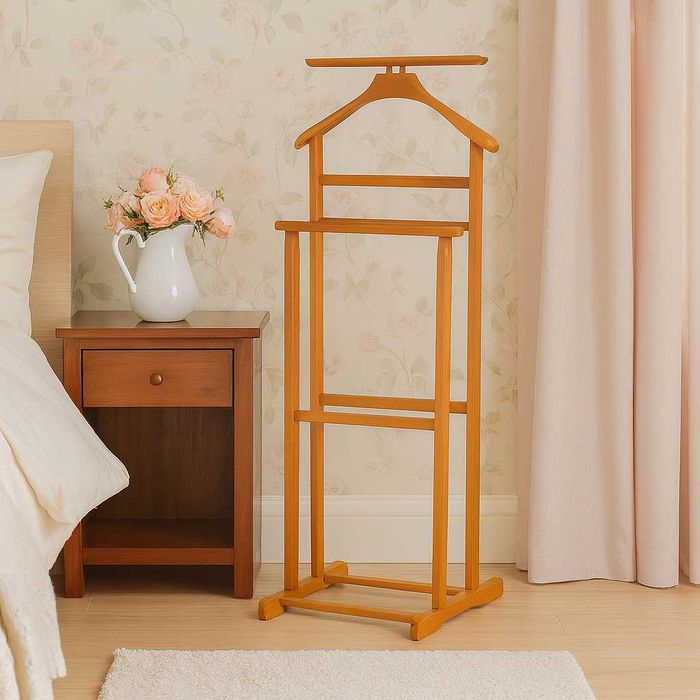 Portmantou din lemn masiv de fag, lacuit