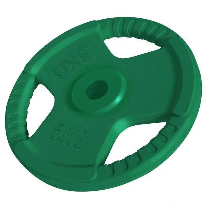 Disc din fontă cauciucat cu grip 31mm 5 KG Gorilla Sports
