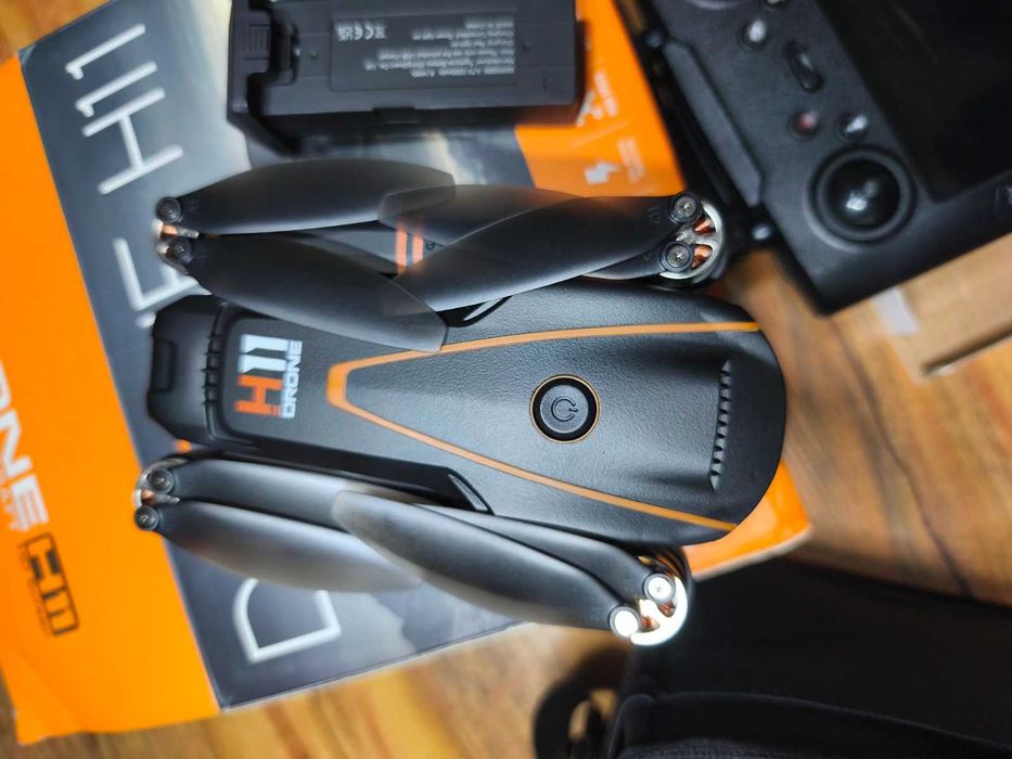 НОВ GPS DRON H11 4K – Дистанционно с HD Екран + 2 Батерии / 240г