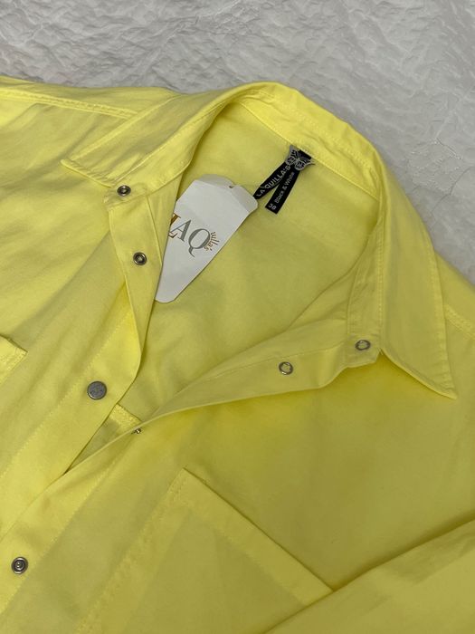 Рубашка новая с биркой лимонного цвета