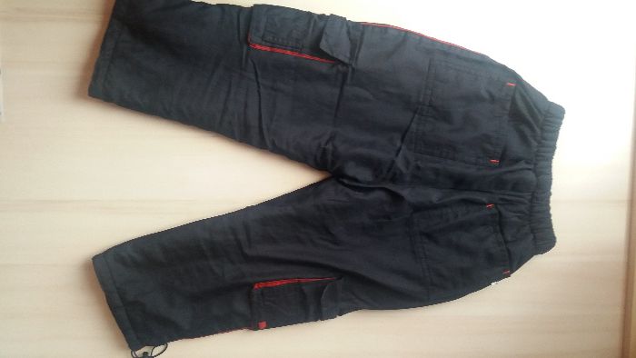 Жилетка с цип, пуловер Premaman, ветровка, дебел шушлеков панталон 110