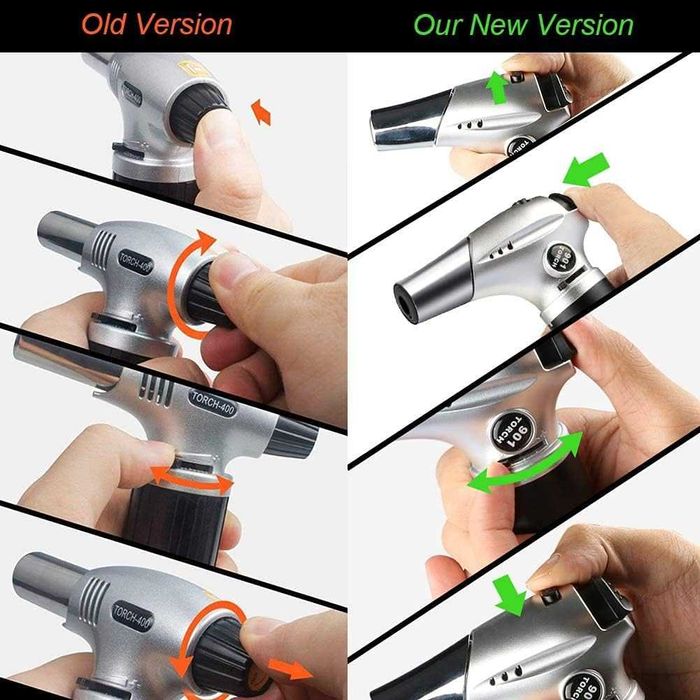 Tencoz  домашна кухненска горелка с регулируем пламък и заключване