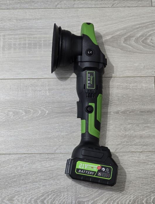 Polizor fără fir 21V 900W – Orbital, Motor fără perii, 2 Baterii