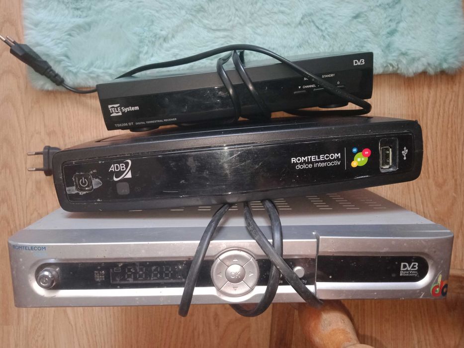 Lot Reciver 3 buc Romtelecom, Dolce si Telesystem