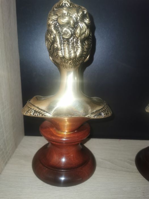 Set doua statuete bronz pe mahon dupa ARNALDO GIANNELLI