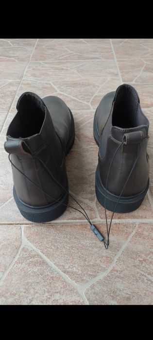 Ghete barbati Chelsea/ Nr 44/piele naturala/ noi/ maro