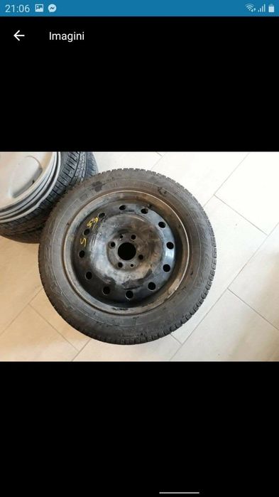 Roți fiat punto  cu capace 5buc