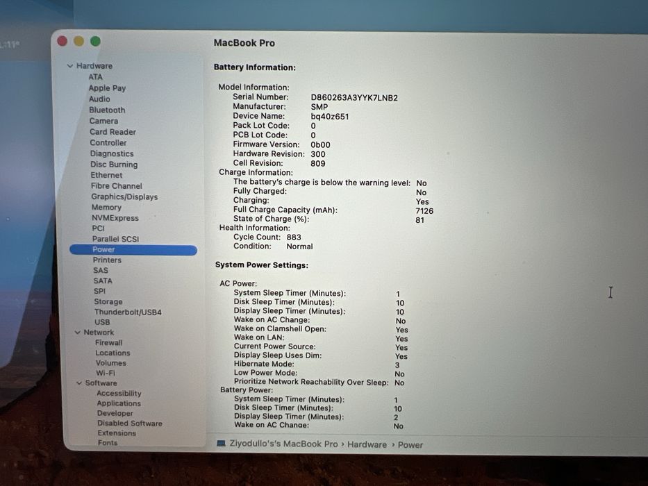 MacBook Pro 16" 2019