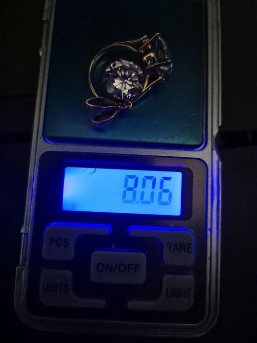 Комплект с голям циркон