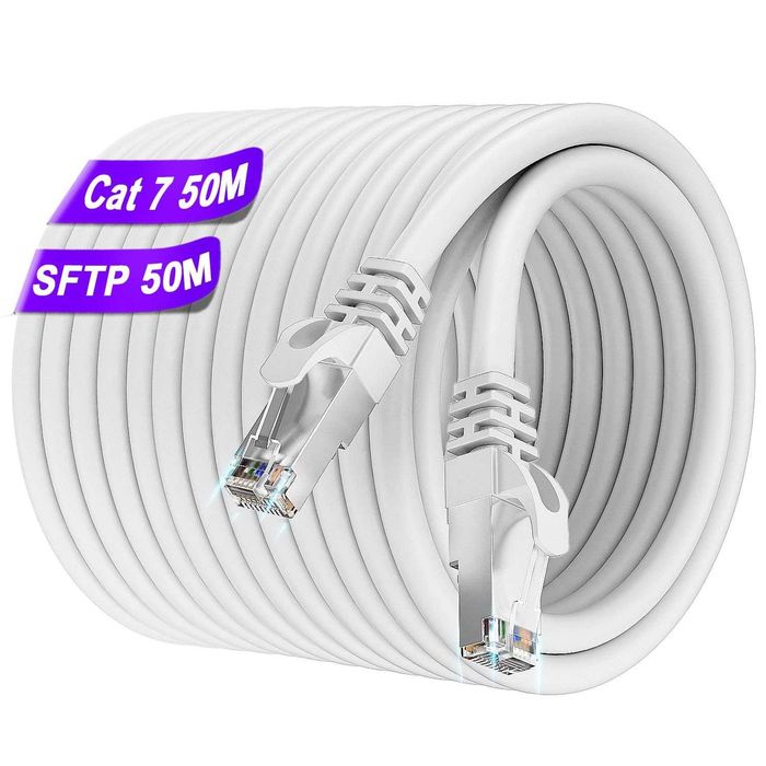 Soibke Cat7 LAN кабел 50 м, S/FTP, 10 Gbps