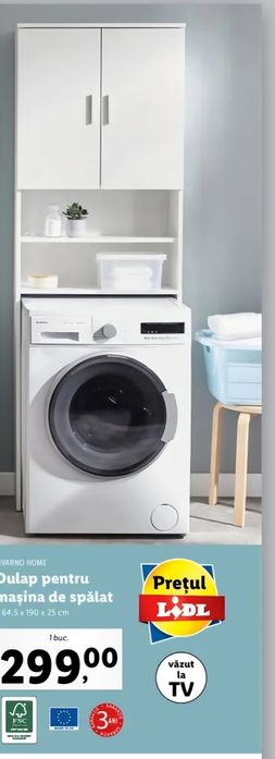 Vand dulap pentru mașină de spălat NOU