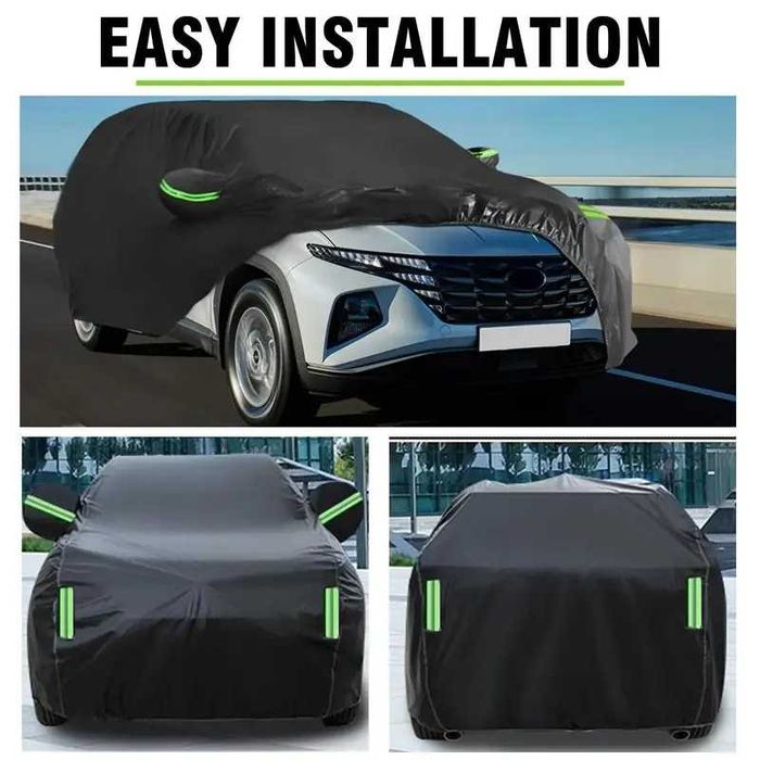 Prelata husa auto neagra Oxford Premium  M 430x170x150cm 120 lei, L 480x175x150cm 130 lei. XL 510-540x175x150cm 140 lei, XXL 580x175x150cm 150 lei.