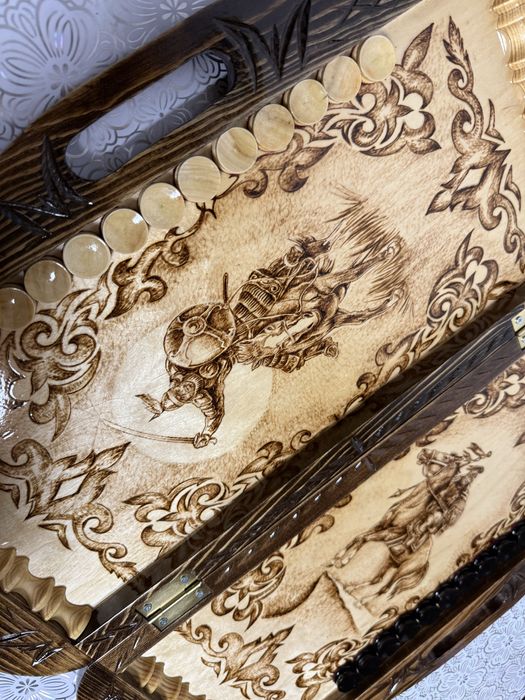 Нарды-шахматы ручной работы