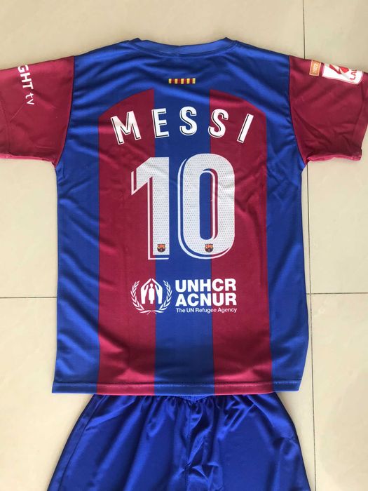 Детски комплект дълъг с къс екип Барса и Меси или Ямал 2025