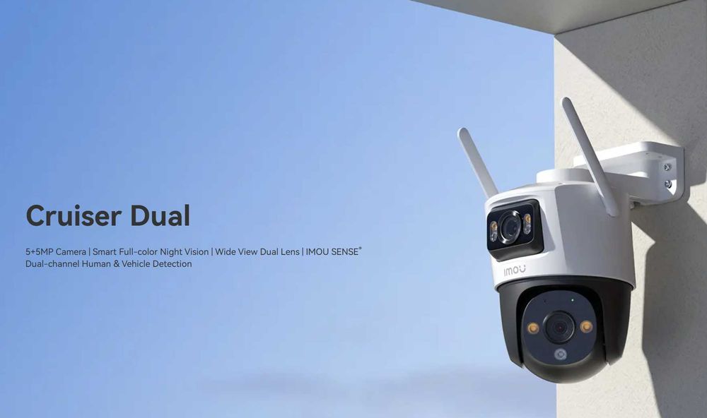 Двойна въртяща се IP камера Dahua IMOU Cruiser Dual 5+5 MPx + Гаранция