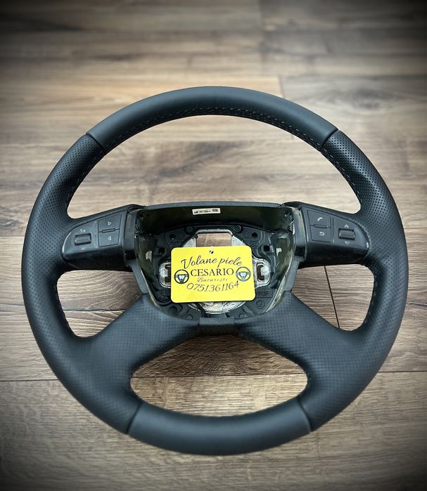 Volan comenzi piele Nappa naturală Skoda Octavia/Fabia 2 FL 2010-2014