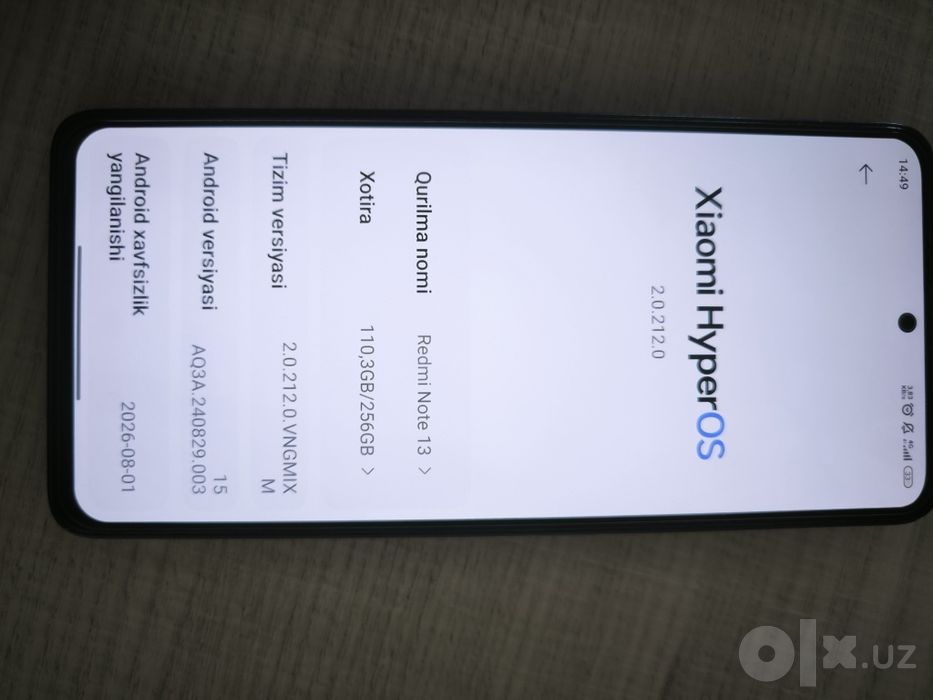 Redmi note 13 4g 256/16