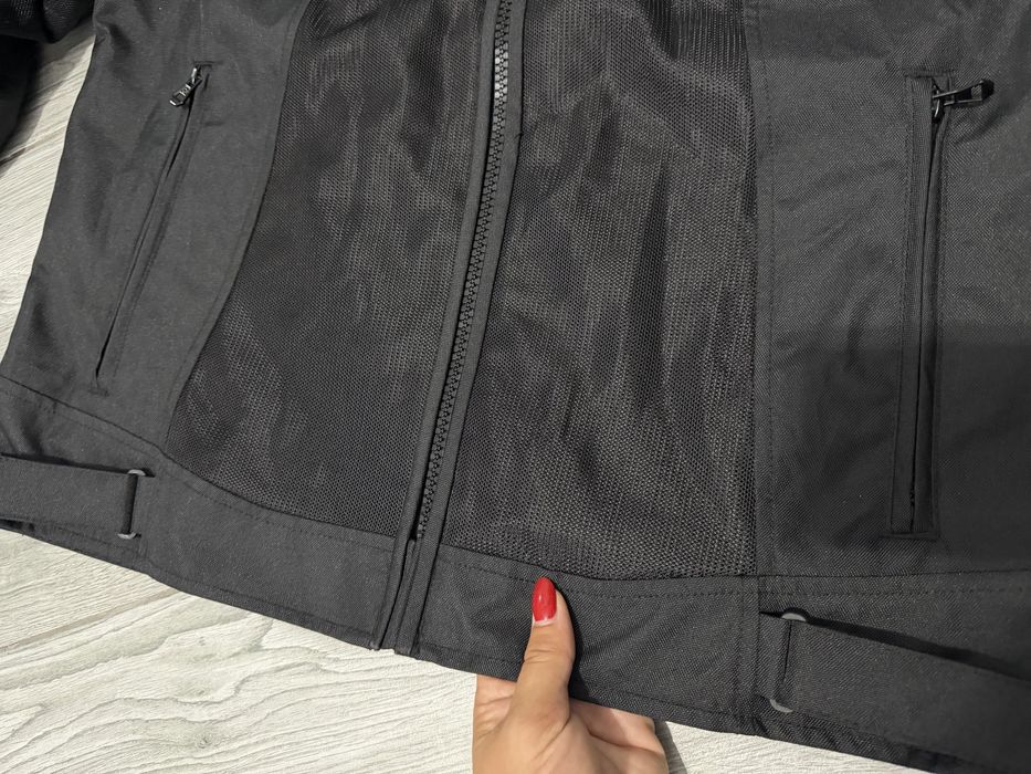 Jacheta moto Rev'it! Torque, neagră, mesh , de vară