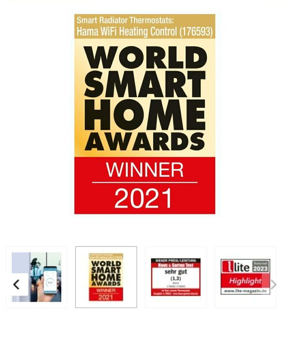 Termostat inteligent Hama pentru calorifer, cu control inteligent WLAN
