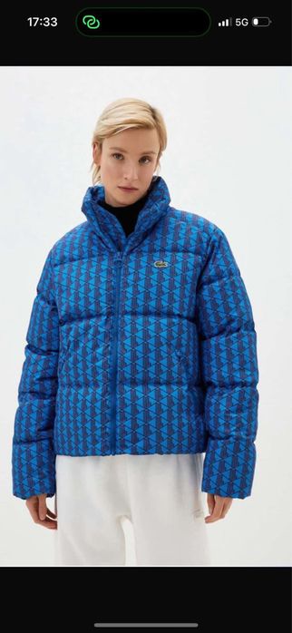 Куртка монограмм синяя оригинал Lacoste